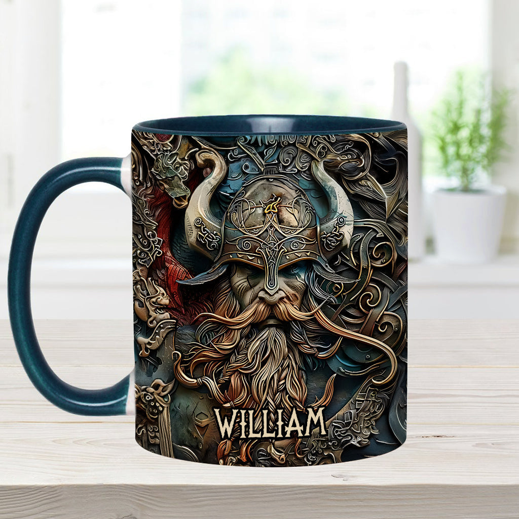 Vintage Viking Hero - Personalized Viking Accent Mug