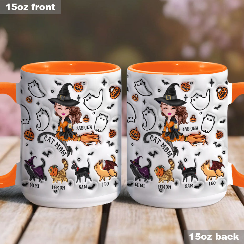 Cat Mom - Personalized Cat Accent Mug