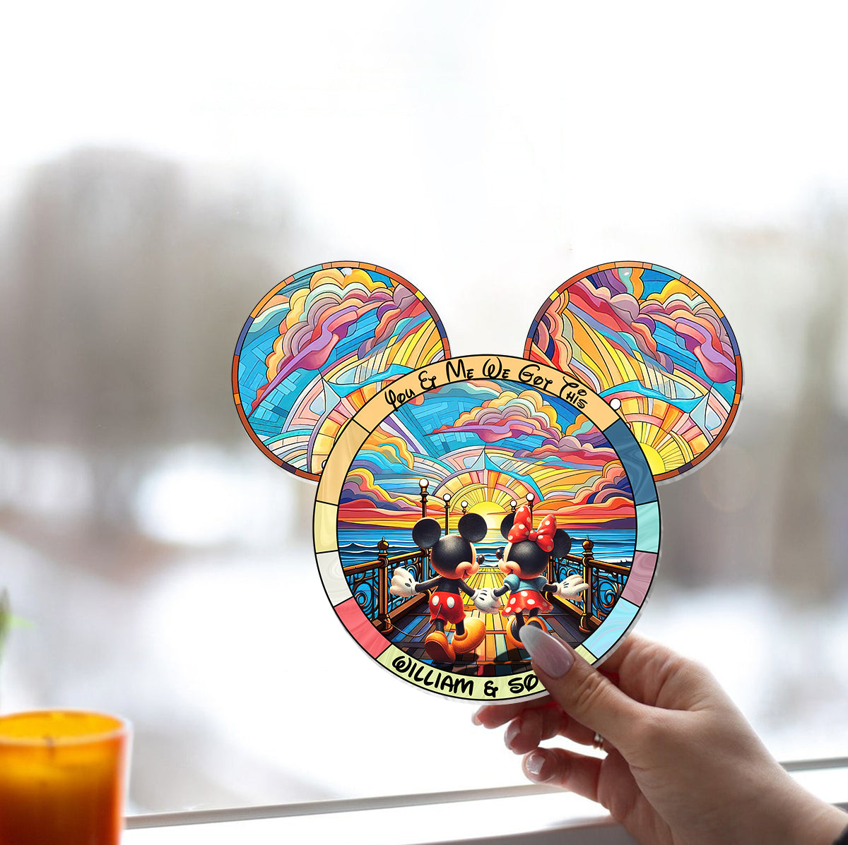 We Got This - Personalized Mouse Window Hanging Suncatcher Ornament