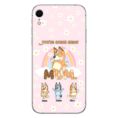 You're Doing Great Mum - Personalized Mother Clear Phone Case