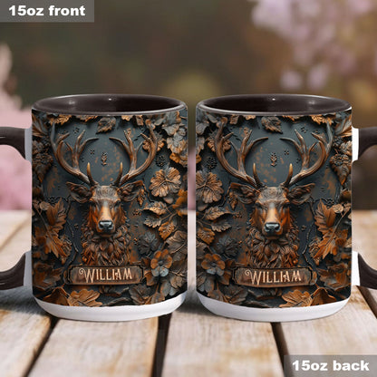Stunning Deer - Personalized Hunting Accent Mug