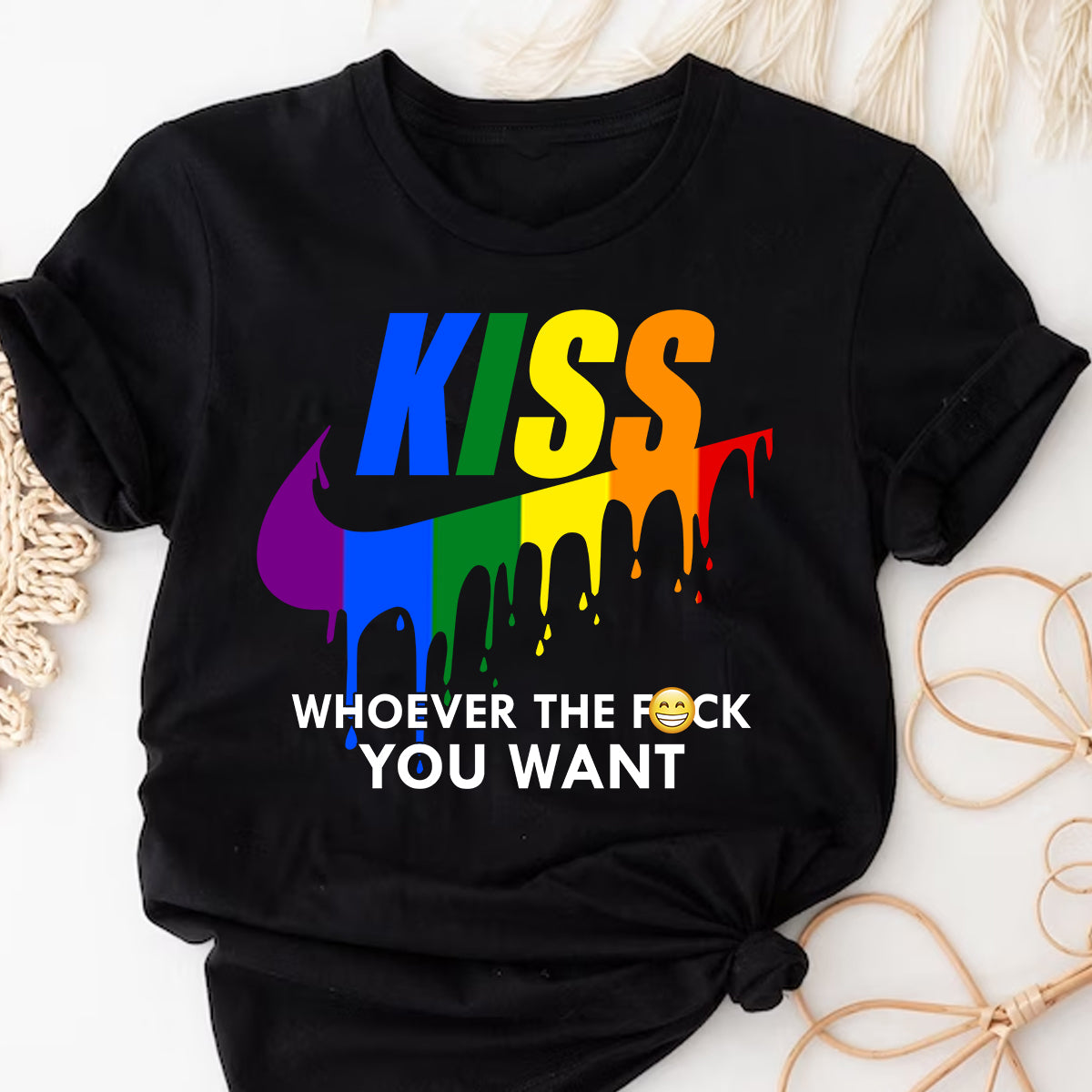 Kiss Whoever You Want - LGBT Support T-shirt And Hoodie