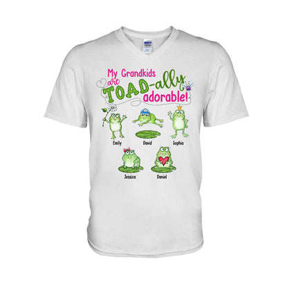My Grandkids Are Toad-ally - Personalized Grandma T-shirt And Hoodie