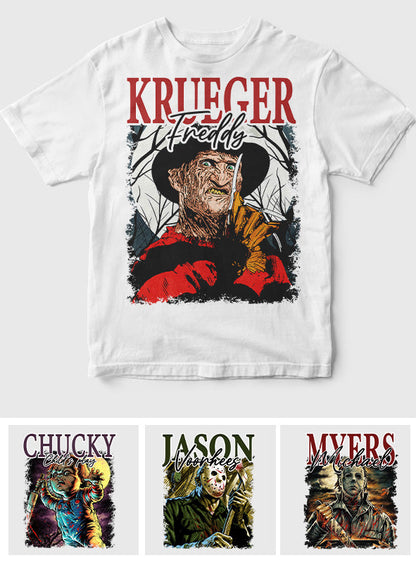 Halloween Horror Characters - Personalized T-shirt And Hoodie