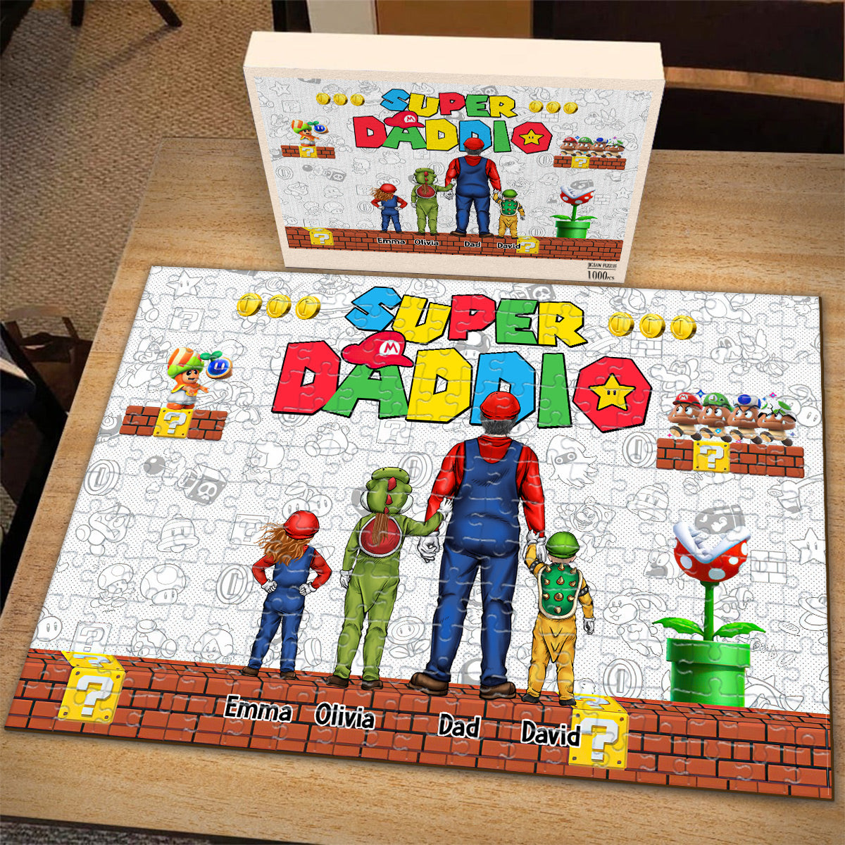 Super Daddio - Personalized Super Plumber Jigsaw Puzzle