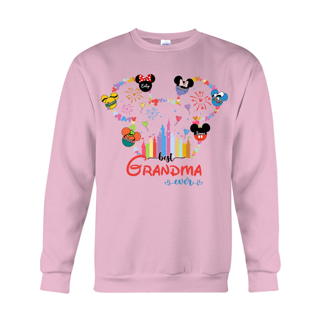 Best Grandma Mom Ever - Personalized Mouse T-shirt And Hoodie
