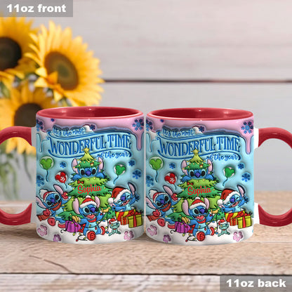 Merry Stitchmas - Personalized Ohana Accent Mug