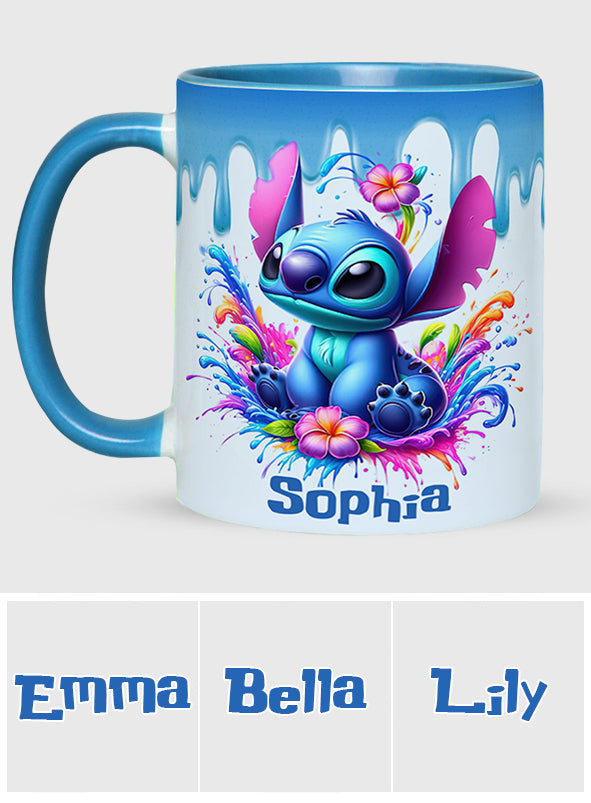 Blue Ohana - Personalized Ohana Accent Mug