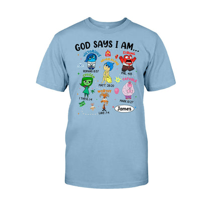 God Says I Am - Personalized T-shirt And Hoodie