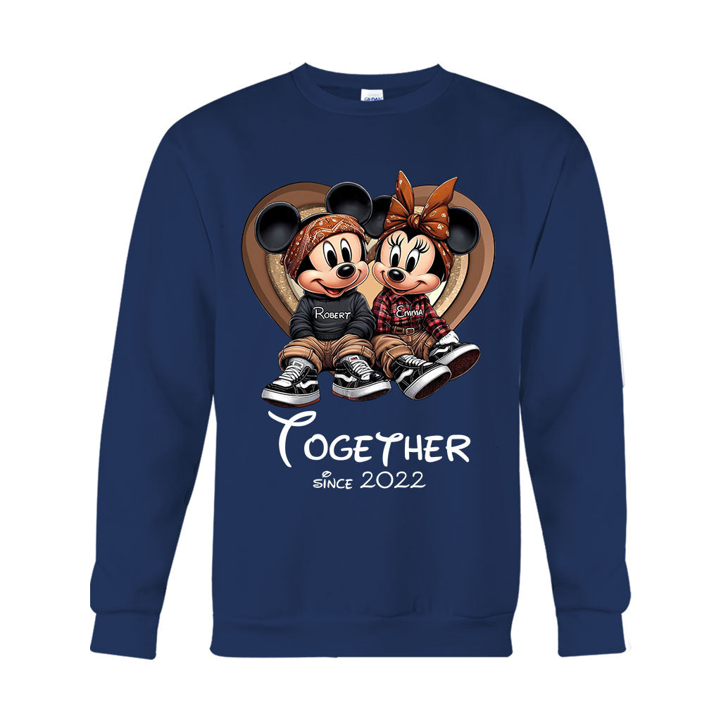 Chicano Couple Together Since - Personalized Mouse T-shirt And Hoodie