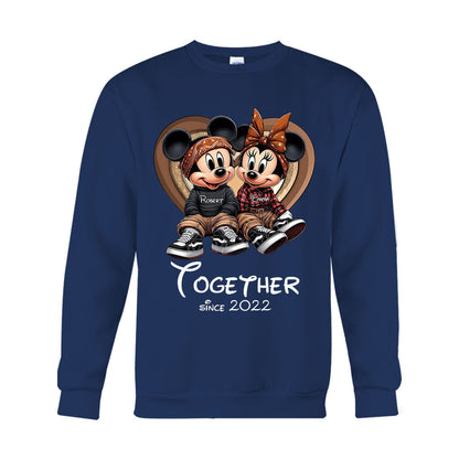 Chicano Couple Together Since - Personalized Mouse T-shirt And Hoodie
