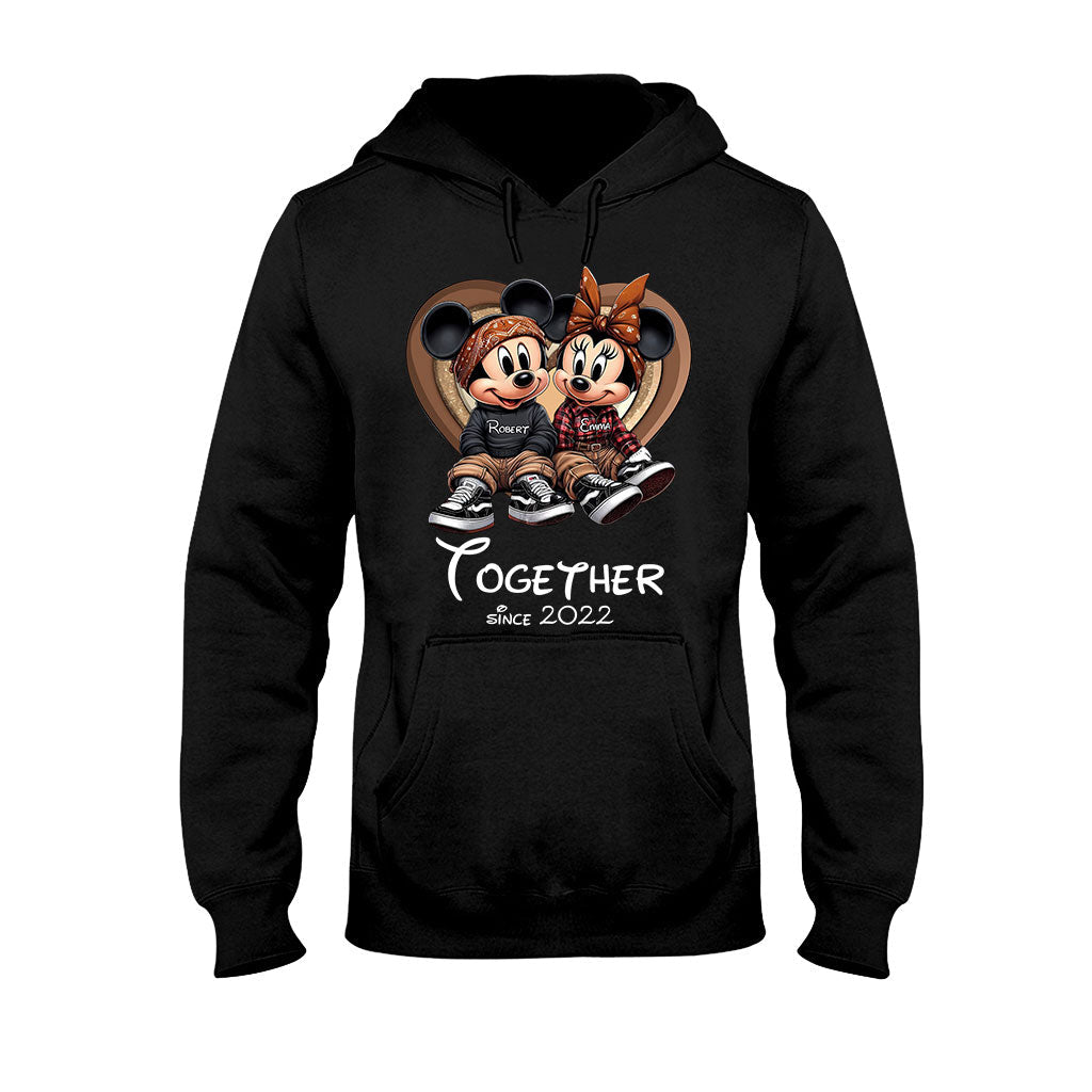 Chicano Couple Together Since - Personalized Mouse T-shirt And Hoodie