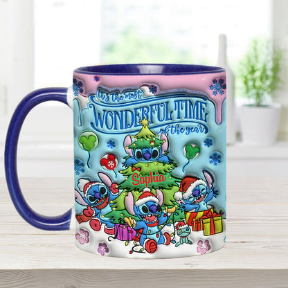 Merry Stitchmas - Personalized Ohana Accent Mug