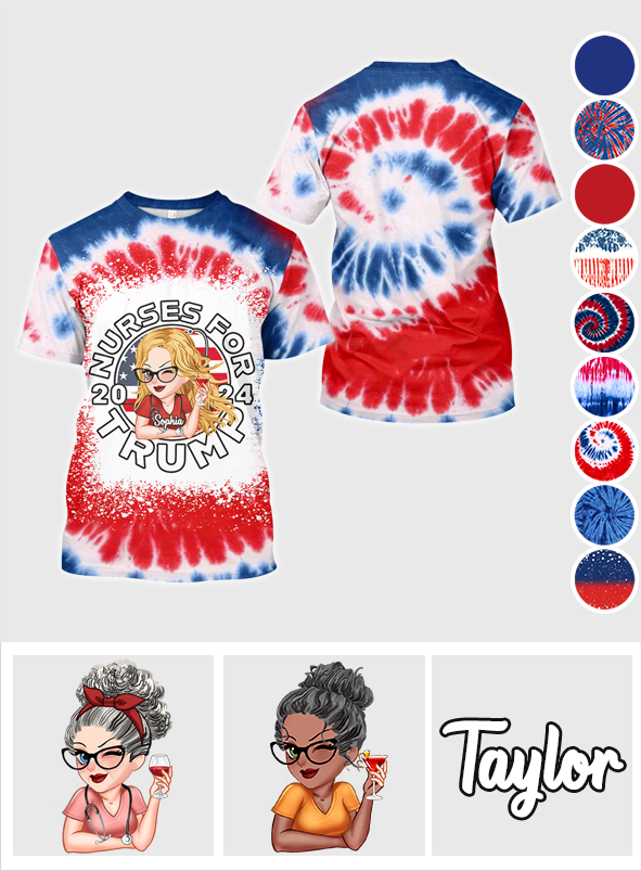 Nurse For Trump - Personalized Nurse All Over Shirt