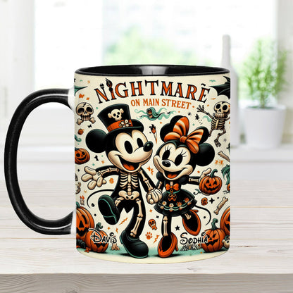 Nightmare On Main Street - Personalized Mouse Accent Mug
