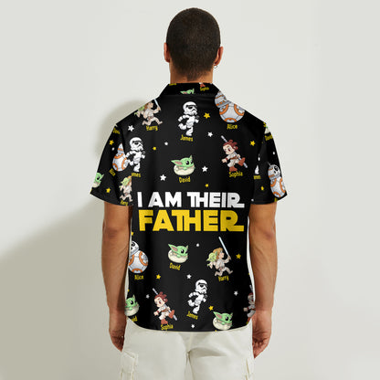 I Am Their Father - Personalized The Force Hawaiian Shirt