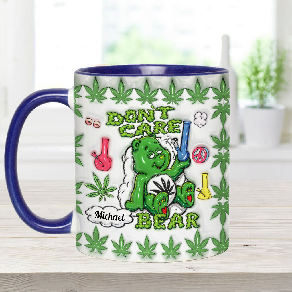Don't Care Bear - Personalized Weed Accent Mug