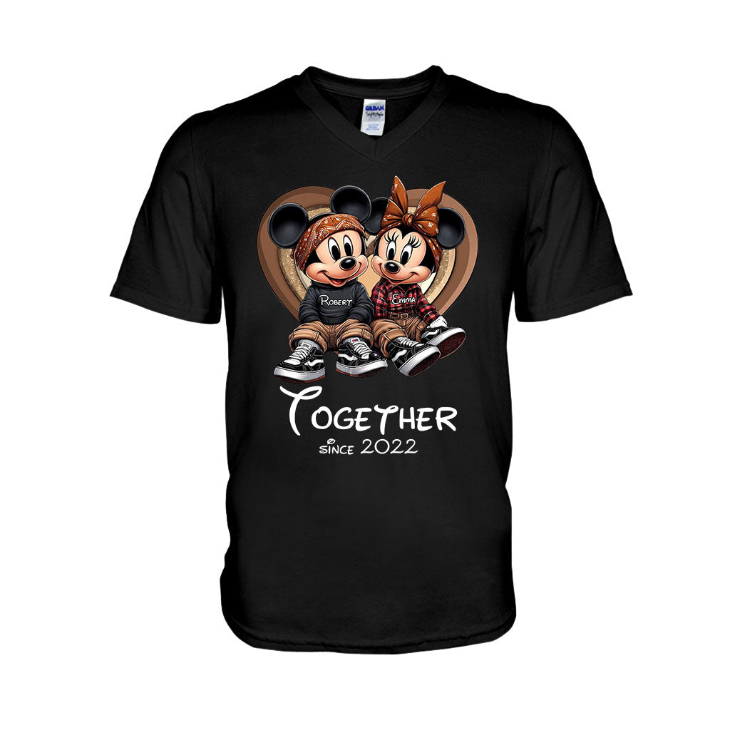 Chicano Couple Together Since - Personalized Mouse T-shirt And Hoodie