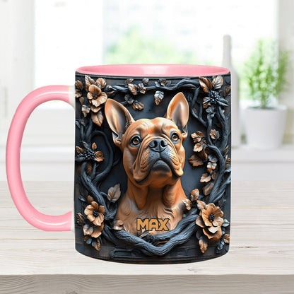 Lovely Frenchie - Personalized Dog Accent Mug