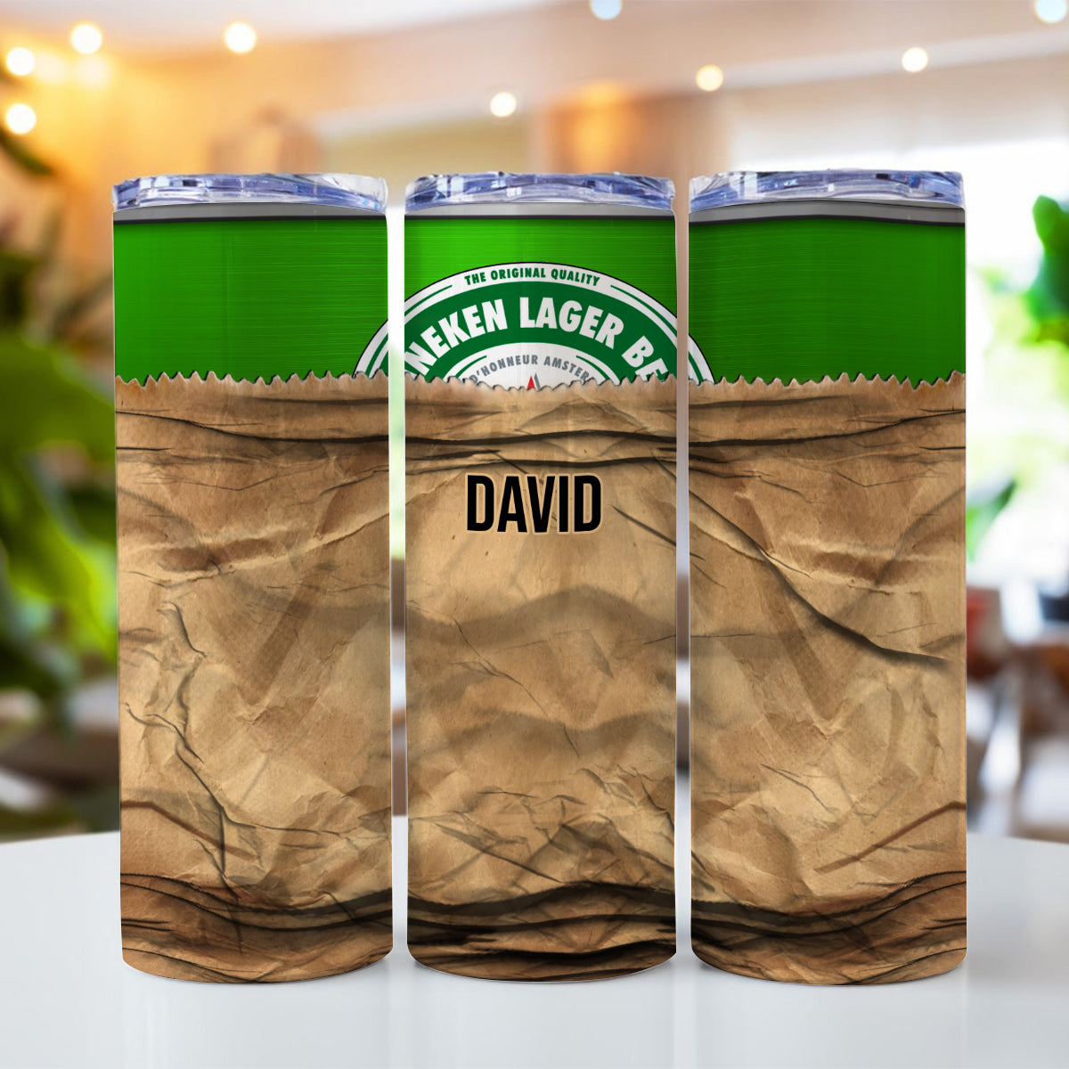 Funny Beer Brand - Personalized Beer Skinny Tumbler