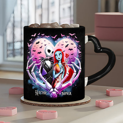 Simply Meant To Be - Personalized Nightmare Heart Handle Mug