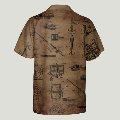 Vintage Fishing Custom Name - Personalized Fishing Hawaiian Shirt