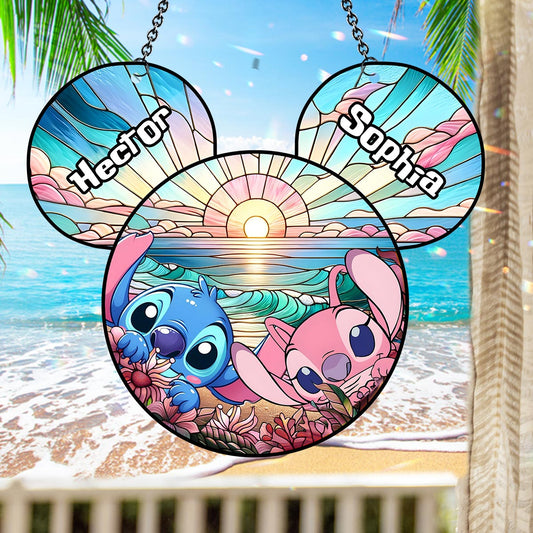 Beautiful Ohana - Personalized Ohana Window Hanging Suncatcher Ornament