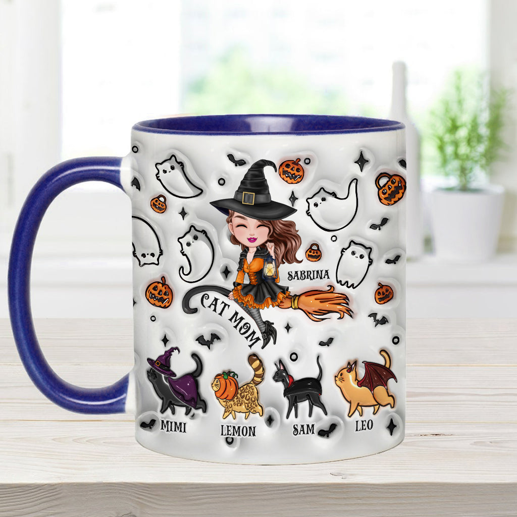 Cat Mom - Personalized Cat Accent Mug