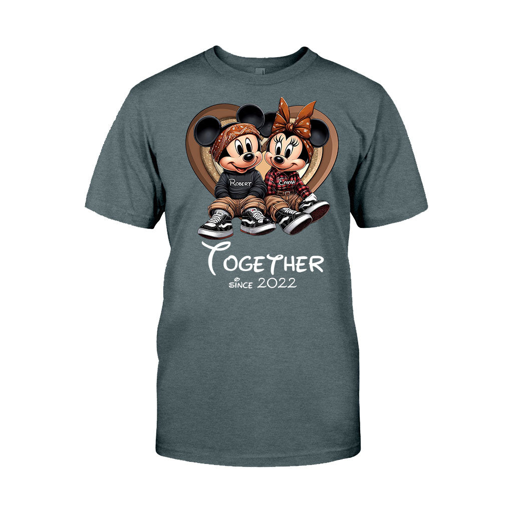 Chicano Couple Together Since - Personalized Mouse T-shirt And Hoodie