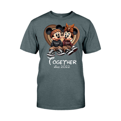 Chicano Couple Together Since - Personalized Mouse T-shirt And Hoodie