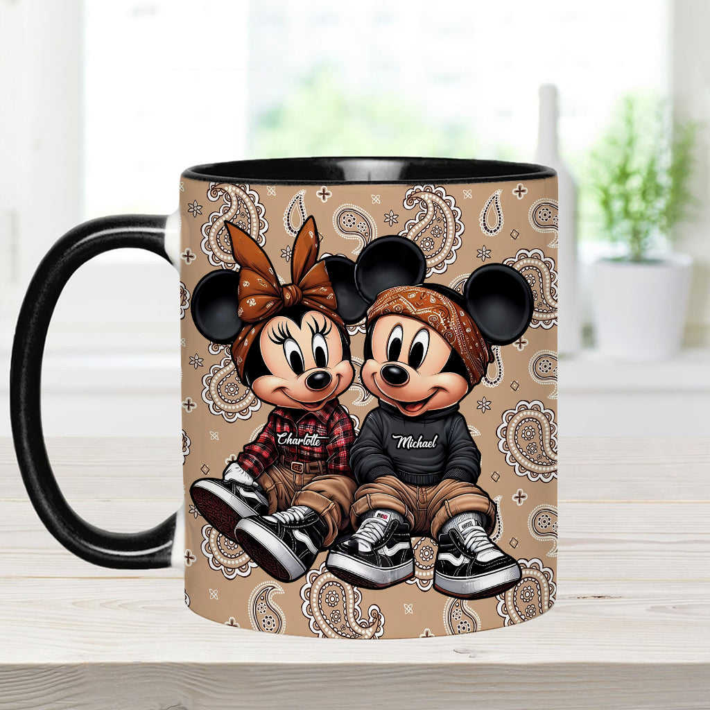 Chicano Mouse Couple - Personalized Mouse Accent Mug