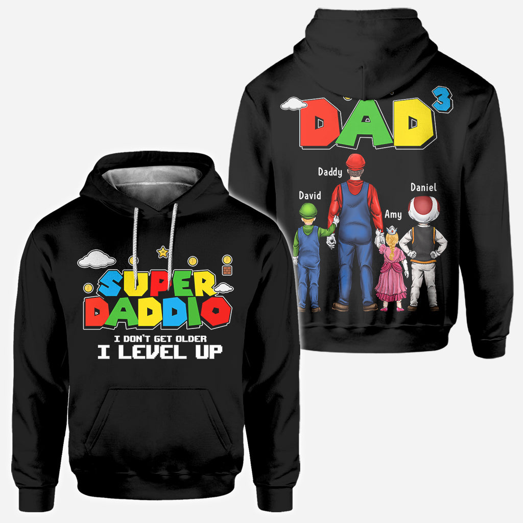 Super Daddio - Personalized Father All Over Shirt