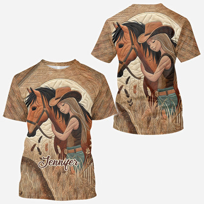 Horse Lovers - Personalized Horse All Over Shirt