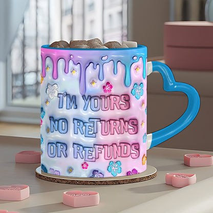 I'm Yours - Personalized Ohana Heart Handle Mug
