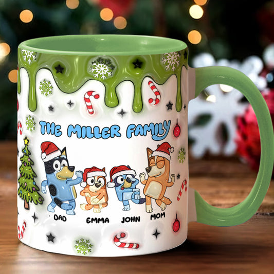 Merry Christmas - Personalized Family Accent Mug