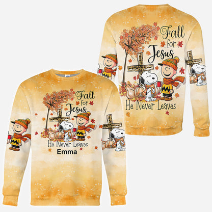 Fall For Jesus - Personalized All Over Shirt