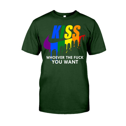 Kiss Whoever You Want - LGBT Support T-shirt And Hoodie