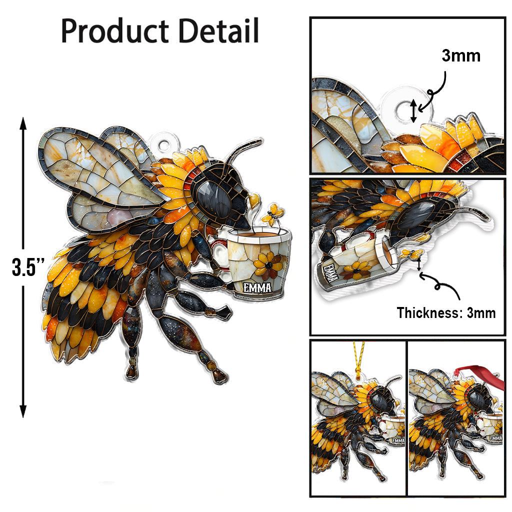 Love Bees - Personalized Bee Custom Shaped Ornament