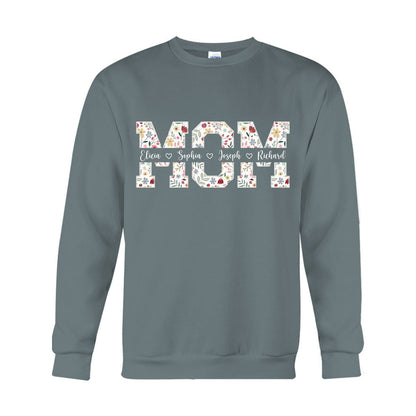 Flower Mom - Personalized Mother T-shirt And Hoodie
