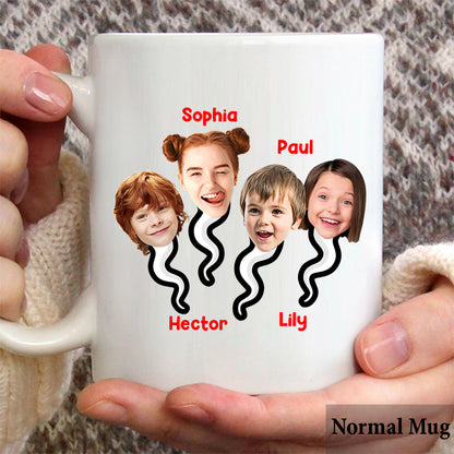 Thanks Mom For Not Swallowing Us - Personalized Mother Mug