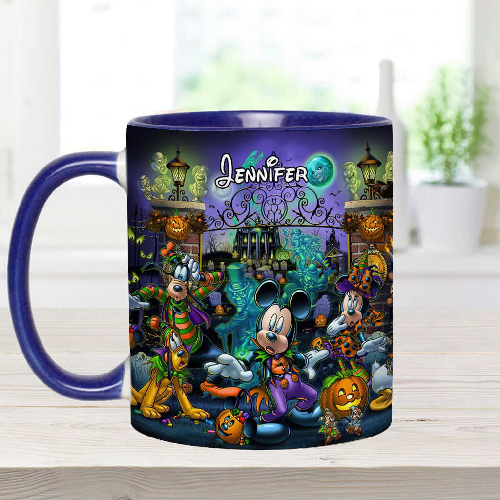 Welcome Foolish Mortals - Personalized Mouse Accent Mug