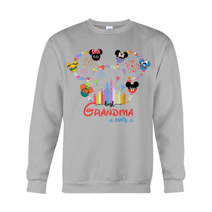 Best Grandma Mom Ever - Personalized Mouse T-shirt And Hoodie