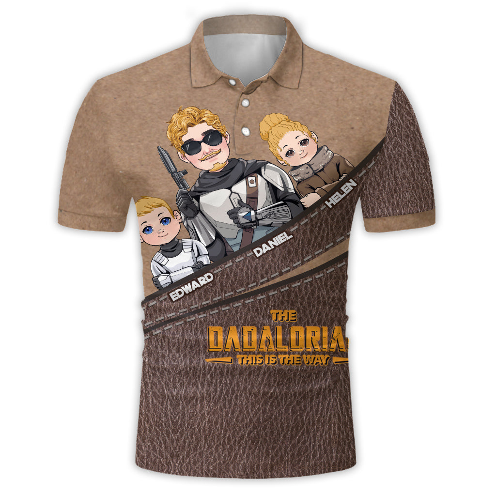The Dadalorian - Personalized The Force Polo Shirt