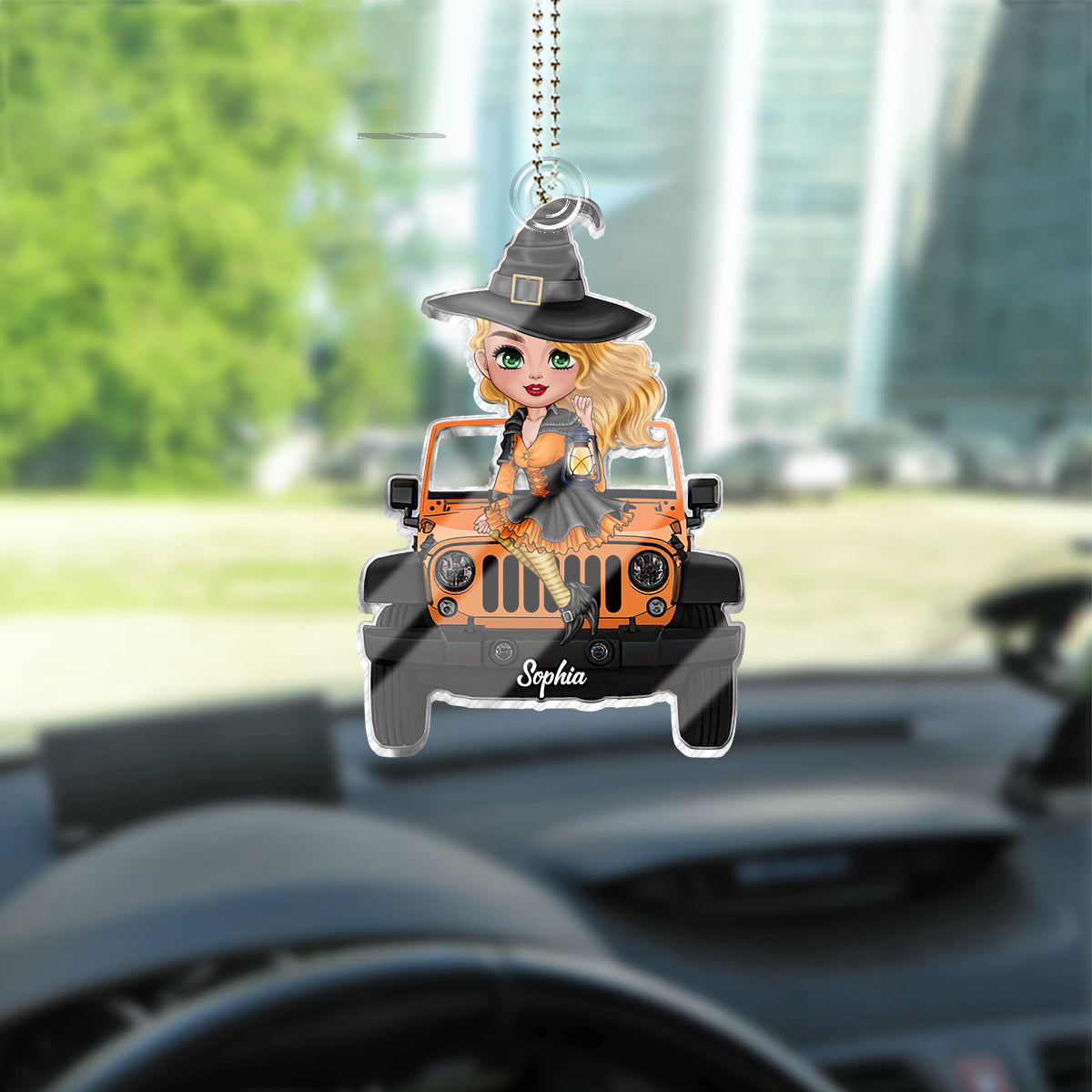 My Broom Broke So Now I Drive A Car - Personalized Witch Custom Shaped Car Ornament