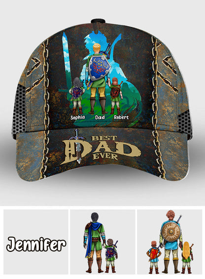 Best Dad Ever - Personalized The Hero's Legend Classic Cap