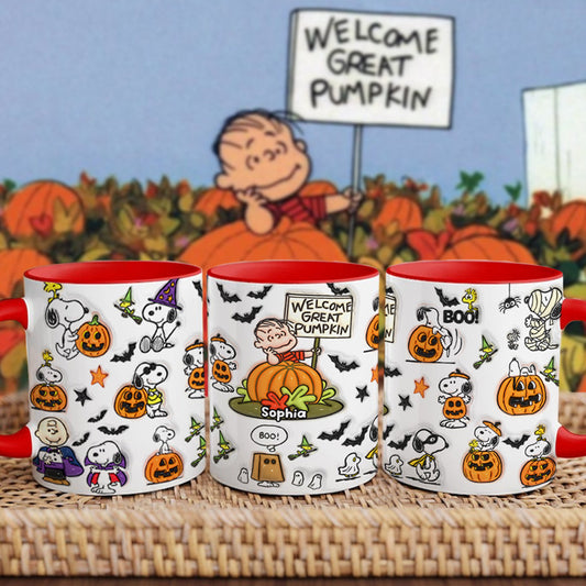 Welcome Great Pumpkin - Personalized Accent Mug