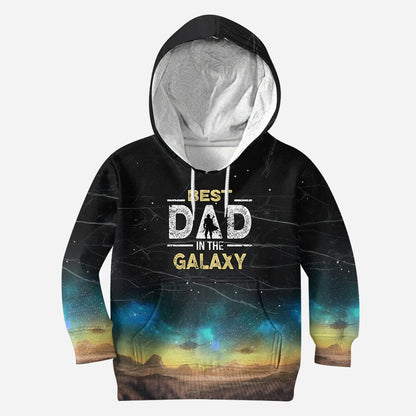 Best Dad In The Galaxy - Personalized The Force All Over Shirt