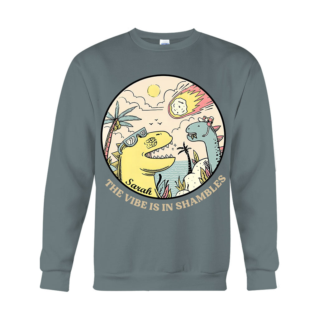The Vibe Is In Shambles - Personalized Sarcasm T-shirt And Hoodie