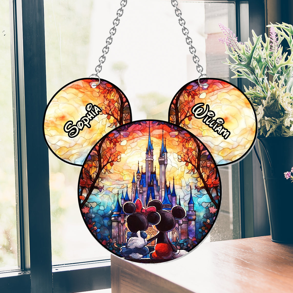 You & Me We Got This - Personalized Mouse Window Hanging Suncatcher Ornament