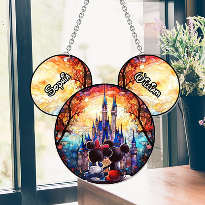 You & Me We Got This - Personalized Mouse Window Hanging Suncatcher Ornament